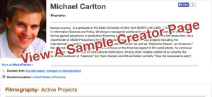 Sample Creator Page Profile